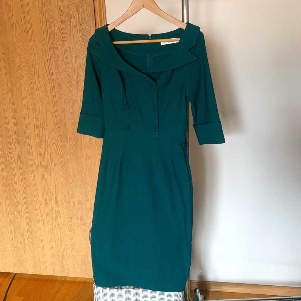 Elegant Dark Green Emerald Dress